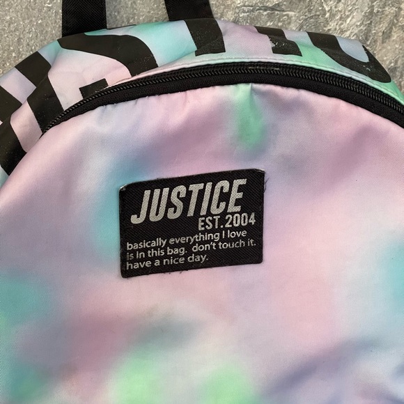 Girls Tie Die Justice Z Backpack - Picture 2 of 4